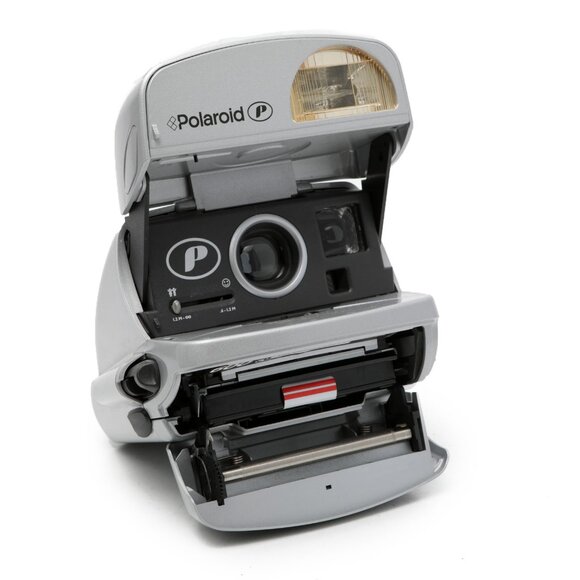 Vintage Polaroid P600 Instant Camera One Step Express Silver 1980s Retro Party - Picture 1 of 10